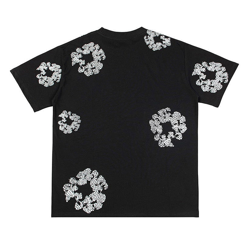 Denim Tears Crystal Patch Cotton logo Design T-Shirts