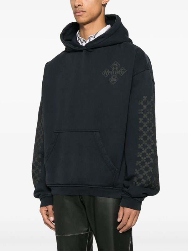 RHUDE Cross-Logo Hoodie