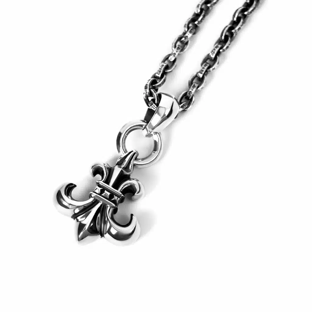 Chrome Hearts BS Fleur Pendant With Bail Necklace