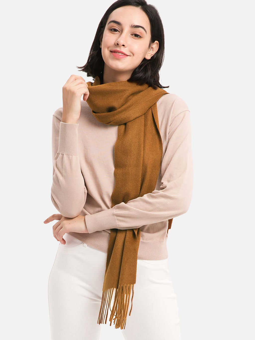 Golden Camel Cashmere Scarf