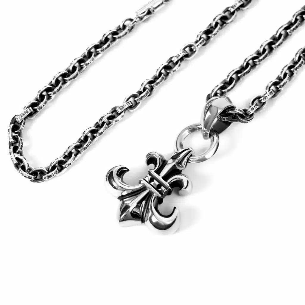 Chrome Hearts BS Fleur Pendant With Bail Necklace