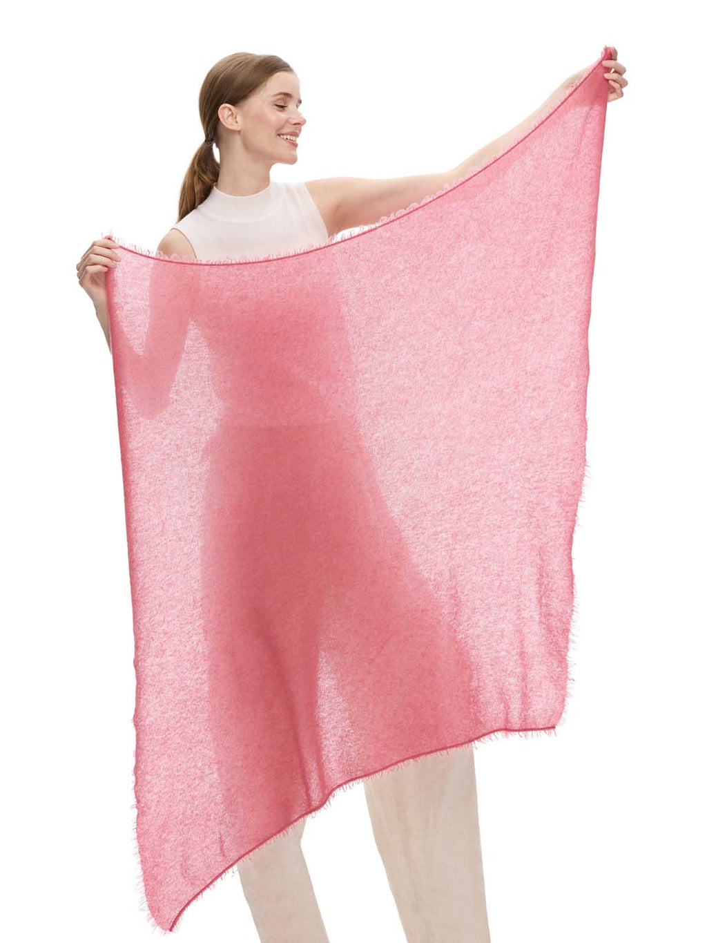 Rose CloudPuff Cashmere Scarf