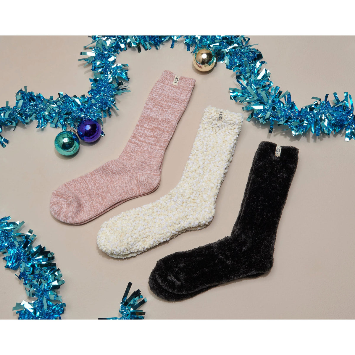UGG Women's Leda Cozy Sock in Black