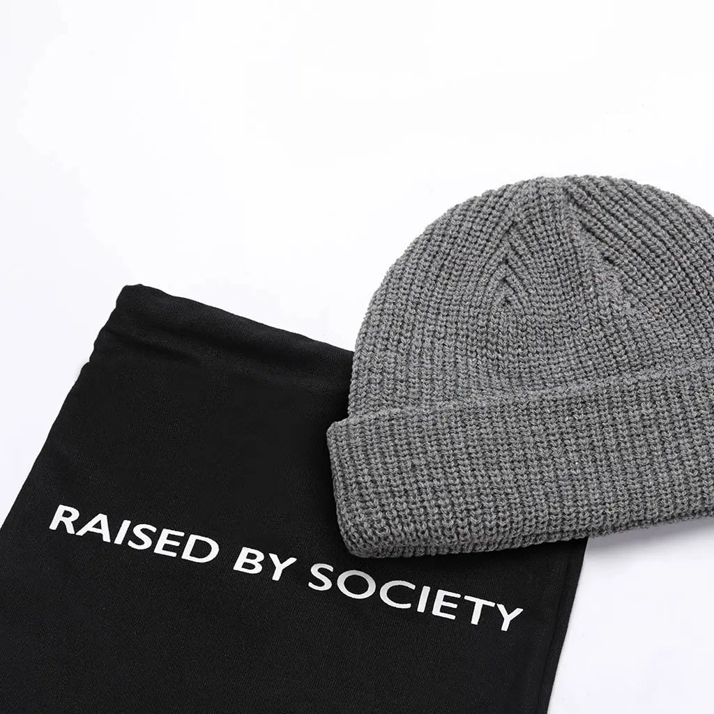 DARK GREY FISHERMAN BEANIE