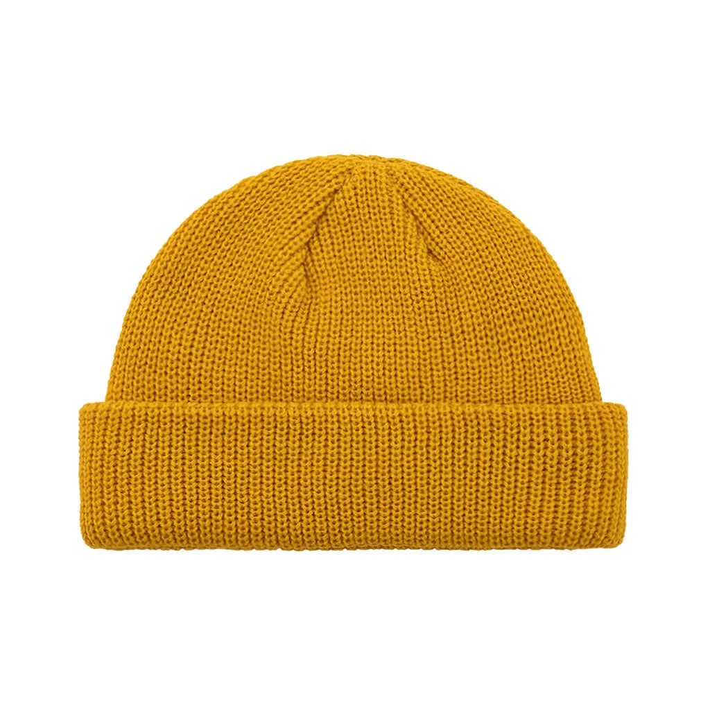 MUSTARD FISHERMAN BEANIE