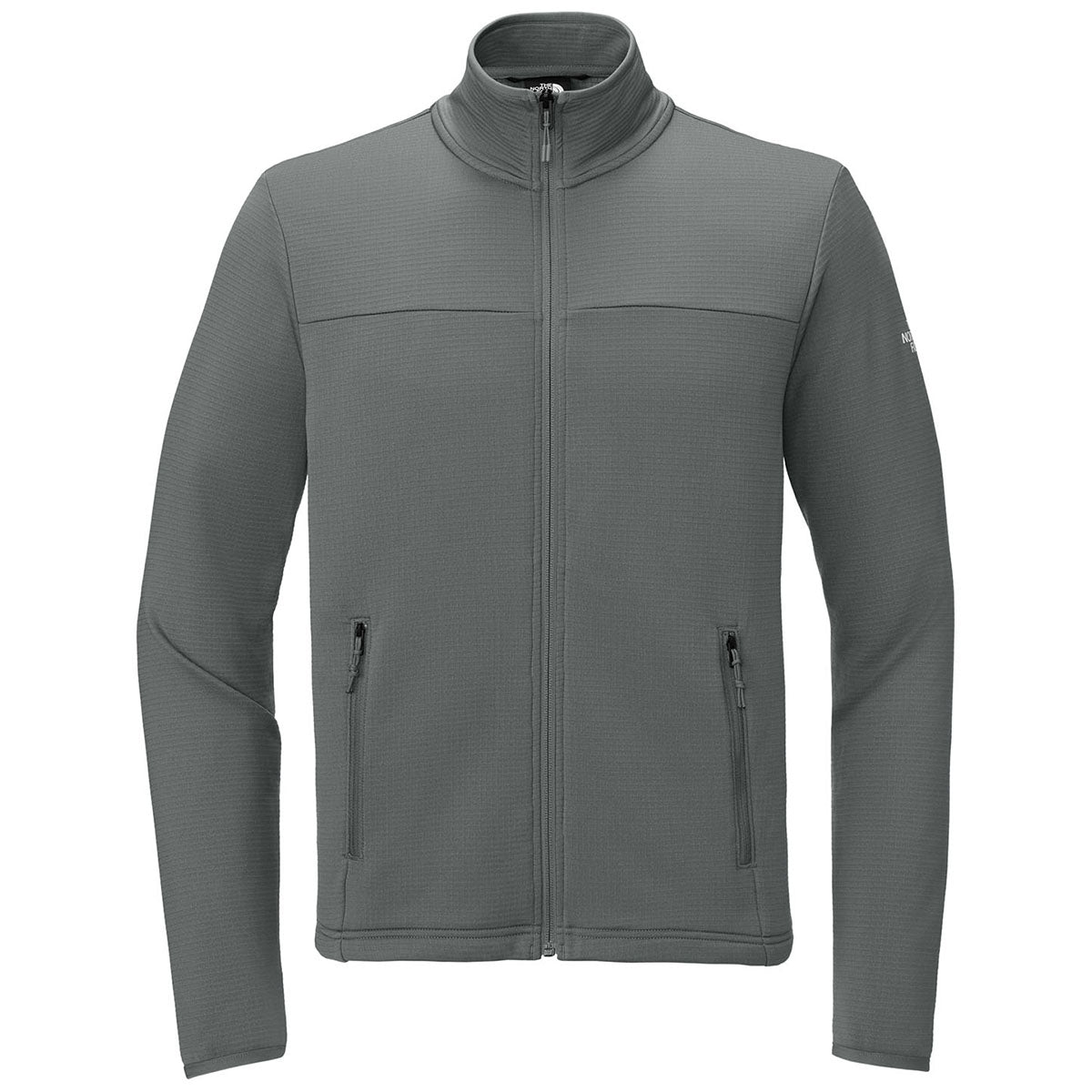 The North Face Men's Smoked Pearl Grey Aim Full-Zip Fleece Jacket