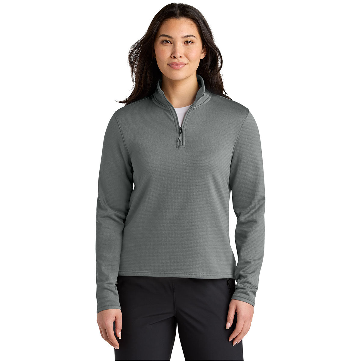 The North Face Women's Smoked Pearl Grey Aim 1/4-Zip Fleece