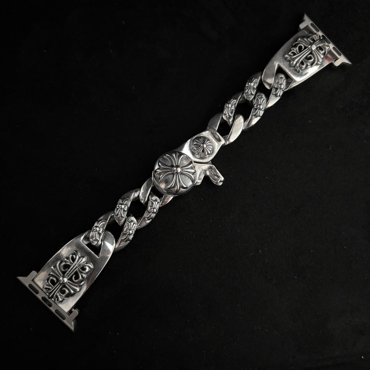 Chrome Hearts Crusader flower lobster clasp watch strap