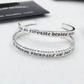 Chrome Hearts retro classic cross flower Scroll Label open bracelet