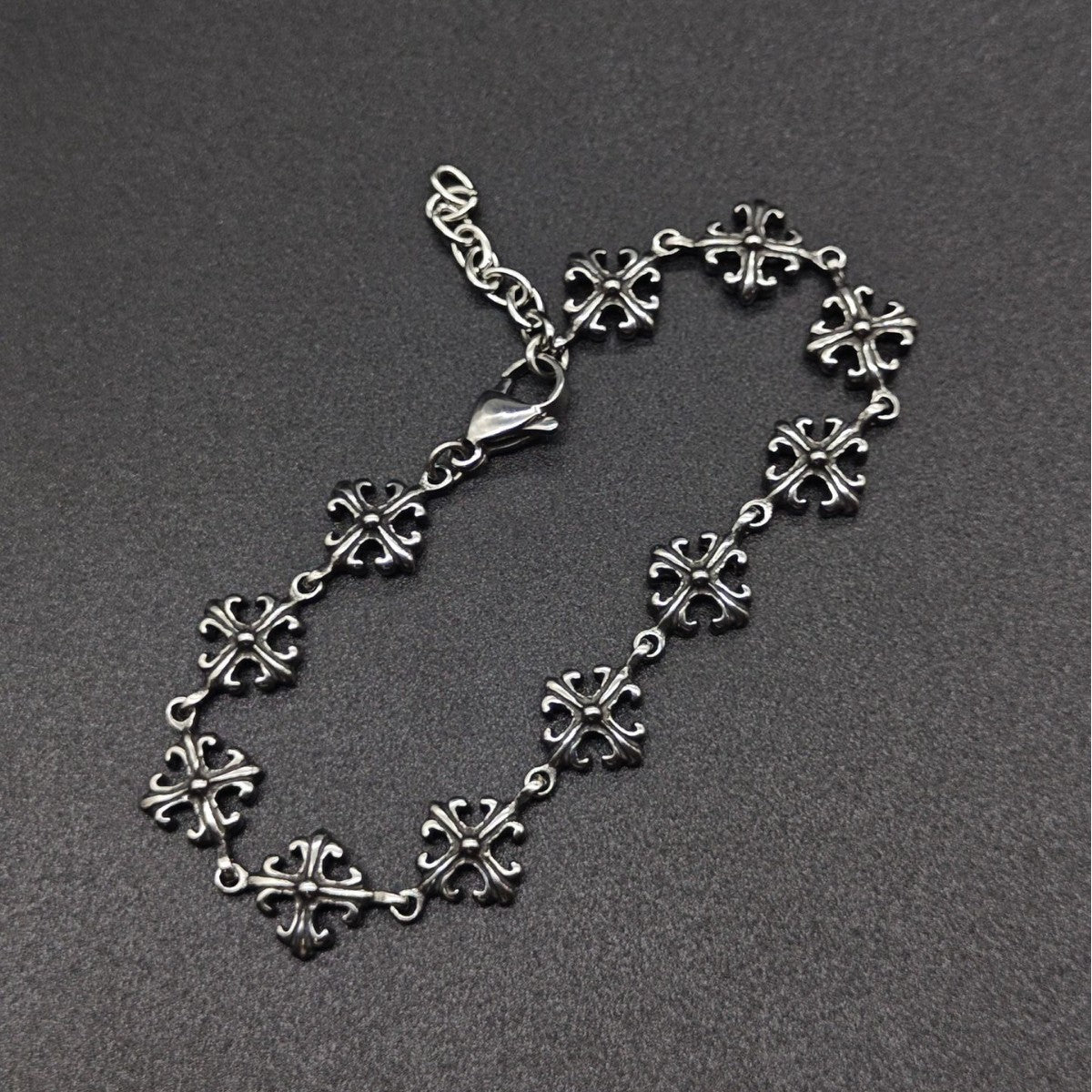 Chrome Hearts cross flower simple S925 bracelet