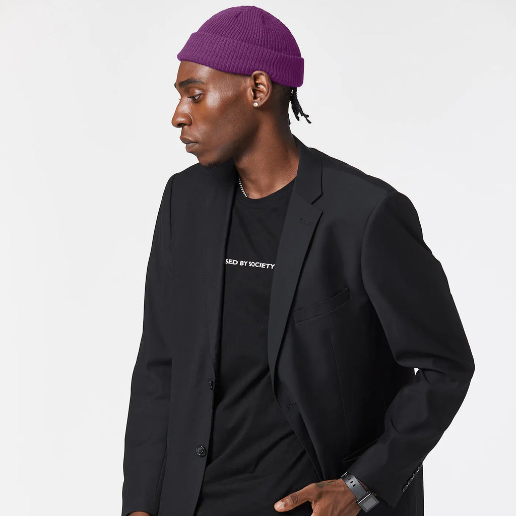 PURPLE FISHERMAN BEANIE