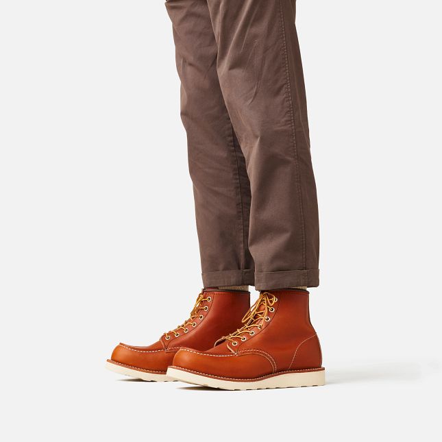 Red Wing Men's Classic Moc 6-Inch Boot in Oro Legacy Leather