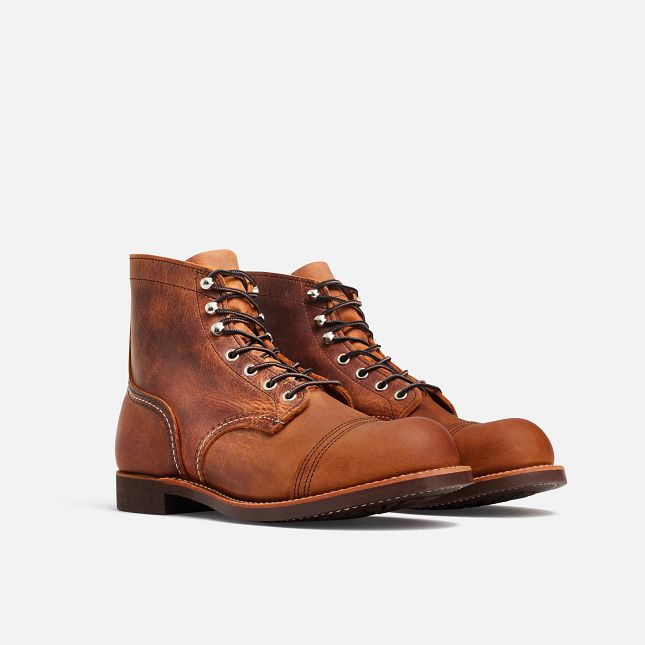 Red Wing Men's Iron Ranger 6-Inch Boot in Copper Rough & Tough Leather
