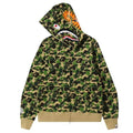 BAPE ABC Camo Shark Full Zip Hoodie Green