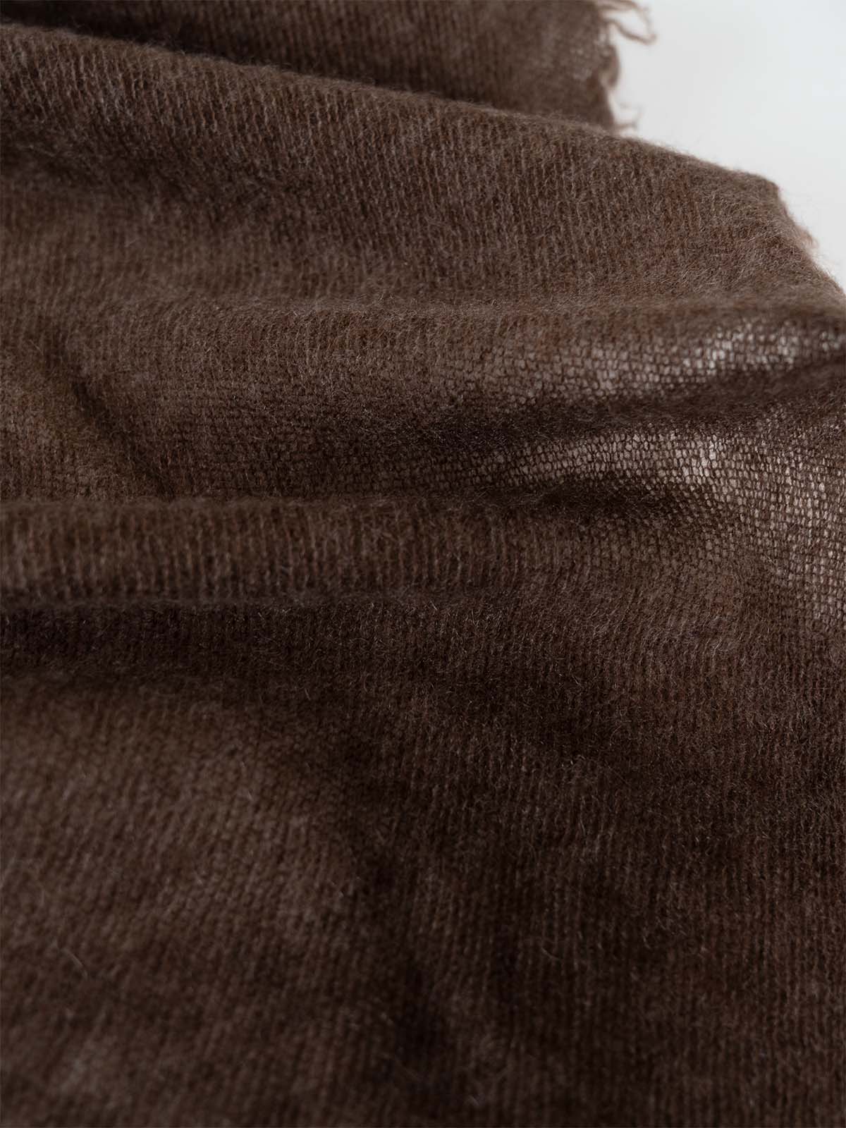 Brown CloudPuff Cashmere Scarf