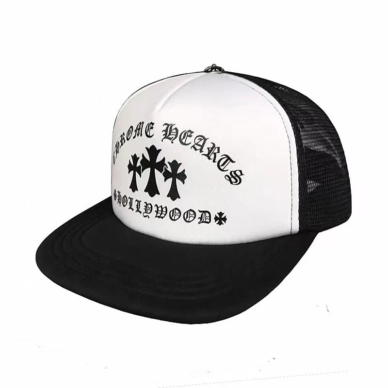 Chrome Hearts Hollywood Cross King Taco Trucker Cap