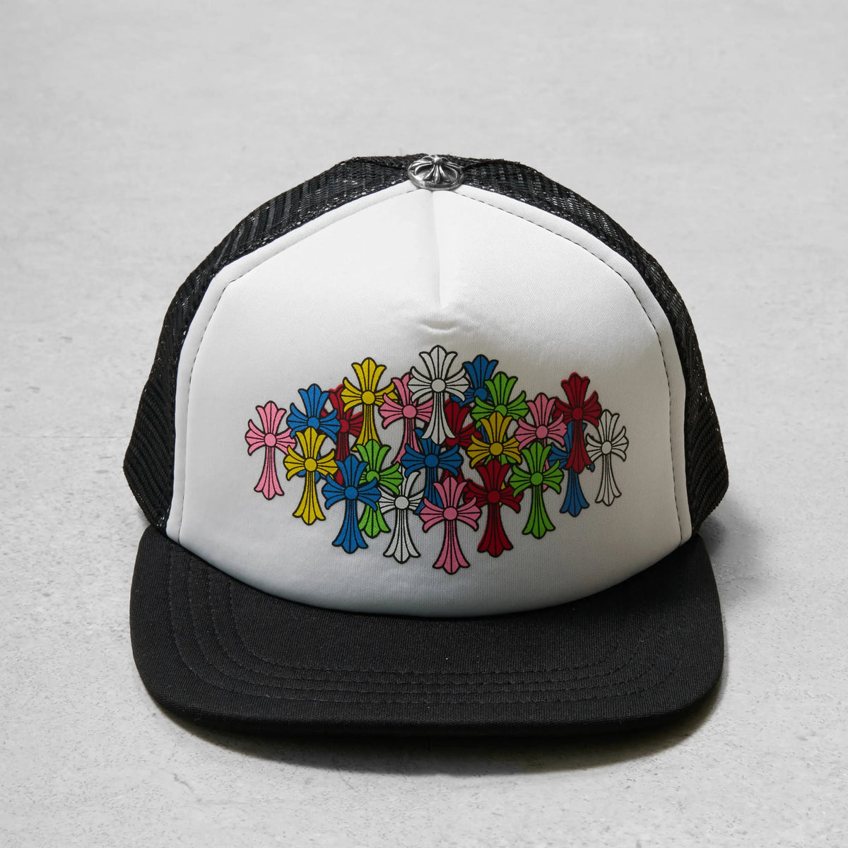 Chrome Hearts Multi Color Cemetery Cross Trucker Cap