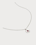 MONICA VINADER January Birthstone Sterling-Silver and Red Garnet Necklace(Silver)
