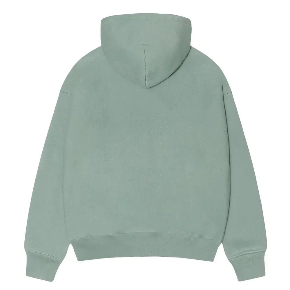 Stussy Established Zip Hoodie Grey Green