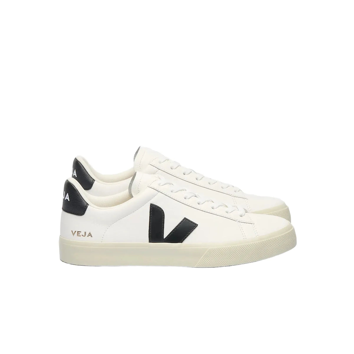 Veja Women's Campo Leather in White Black